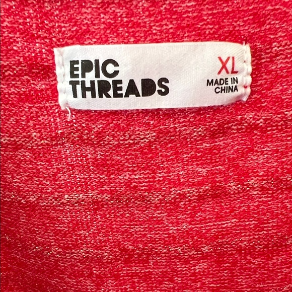 Epic Threads Pink Striped Ruffle Top - Picture 5 of 5